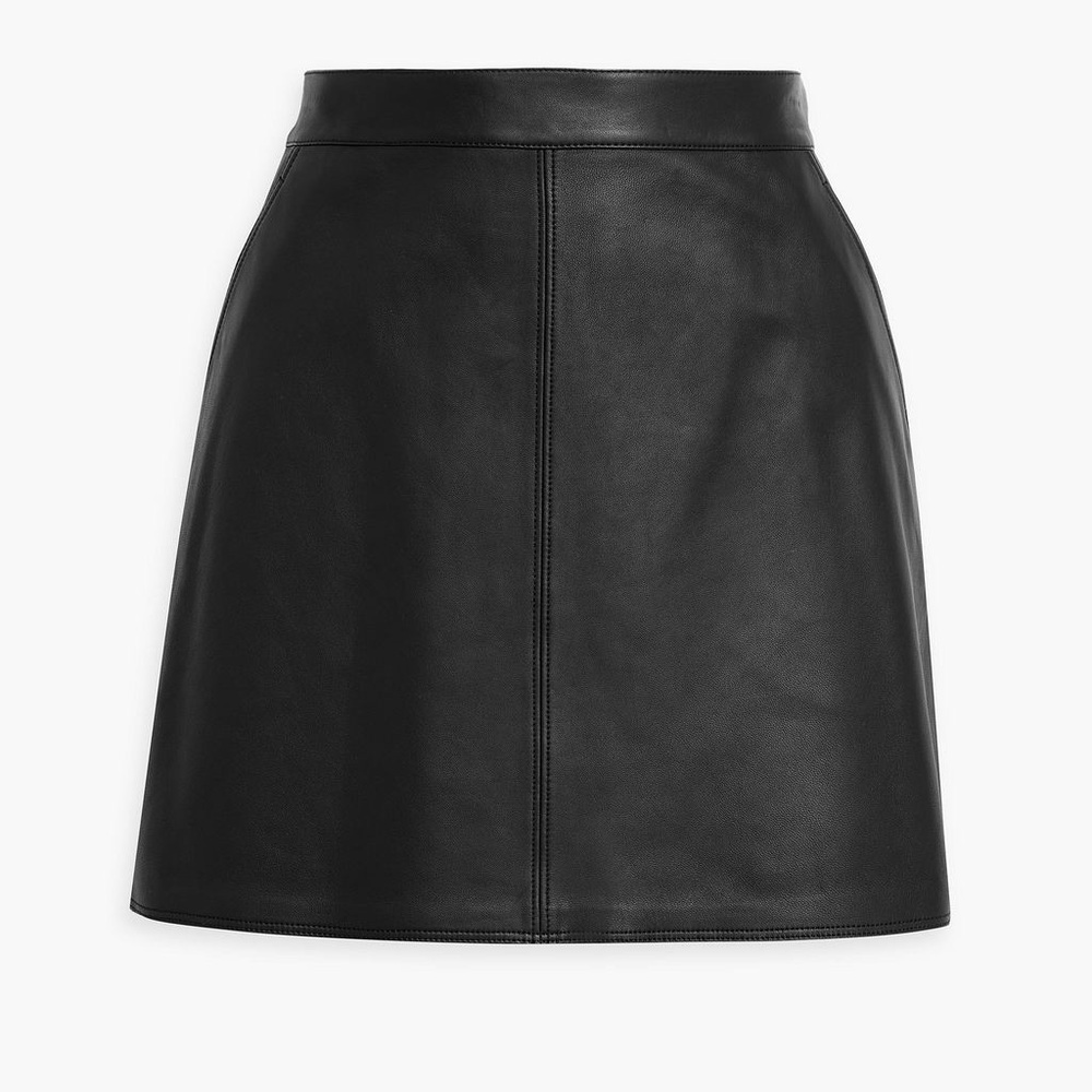 Theory Leather Irenah Mini Skirt 6